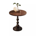 Medieval style side table living room sofa side cabinet new arrival simple small coffee table tea table retro round table