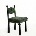 Black + green chenille
