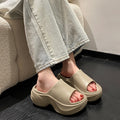 8cm thick sole slippers women popular super popular summer outwearfashioneasiest for matchins cool slippers women non-slip deodorizing filter stepping on shit feeling