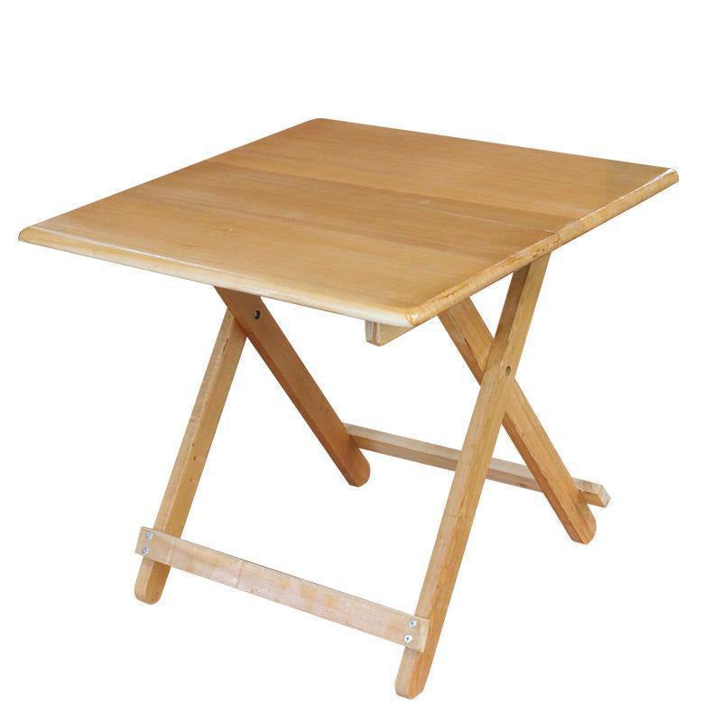 Solid wood folding table - portable dining table - perfect for rentals, simple folding table, square folding table, night market stall table, outdoor folding table