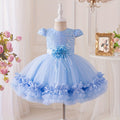 New arrival cross-border kids performance dress lace princess skirt festival tutu skirt gauze skirt first birthday dress performance costume