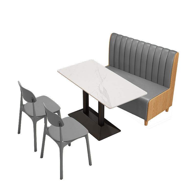 Company staff canteen catering snacks fast food restaurant dining table and chair commercial combination powder shop noodle shop restaurant restaurant school