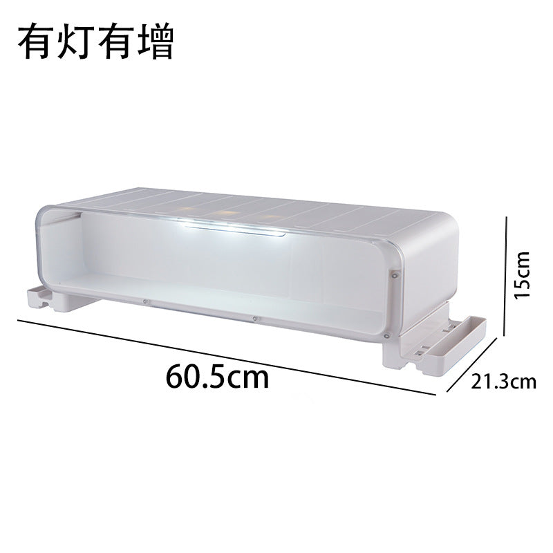 Figure storage box, computer monitor heightening rack, multi-functional home desktop shelf, transparent blind box display cabinet