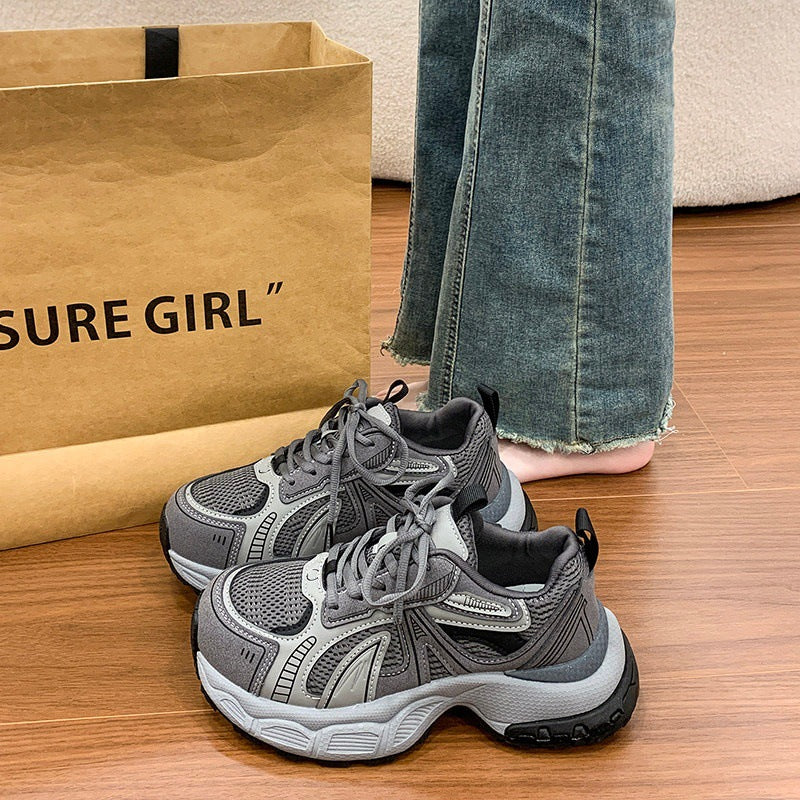 Thick soleplatform shoes dad shoes for women 2026springnew arrivaleasiest for matchcasual sneakers petites show tall women's shoes