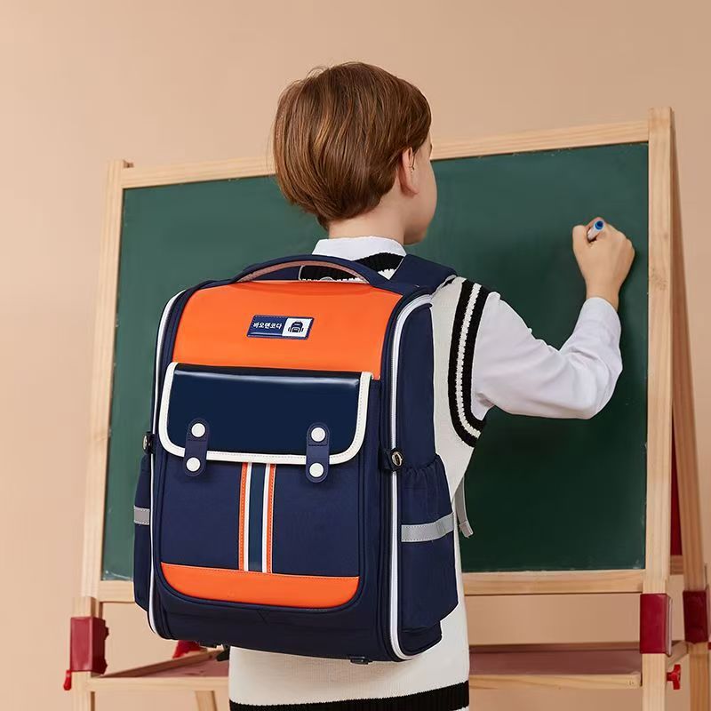 New children's schoolbag 123456th grade men and women to reduce the burden of spine care primary school schoolbag backpack