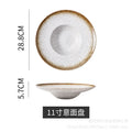 Japanese-style ceramic straw hat plate - hotel & restaurant pasta plate, large soup plate, home dinner plate, display plate - wholesale