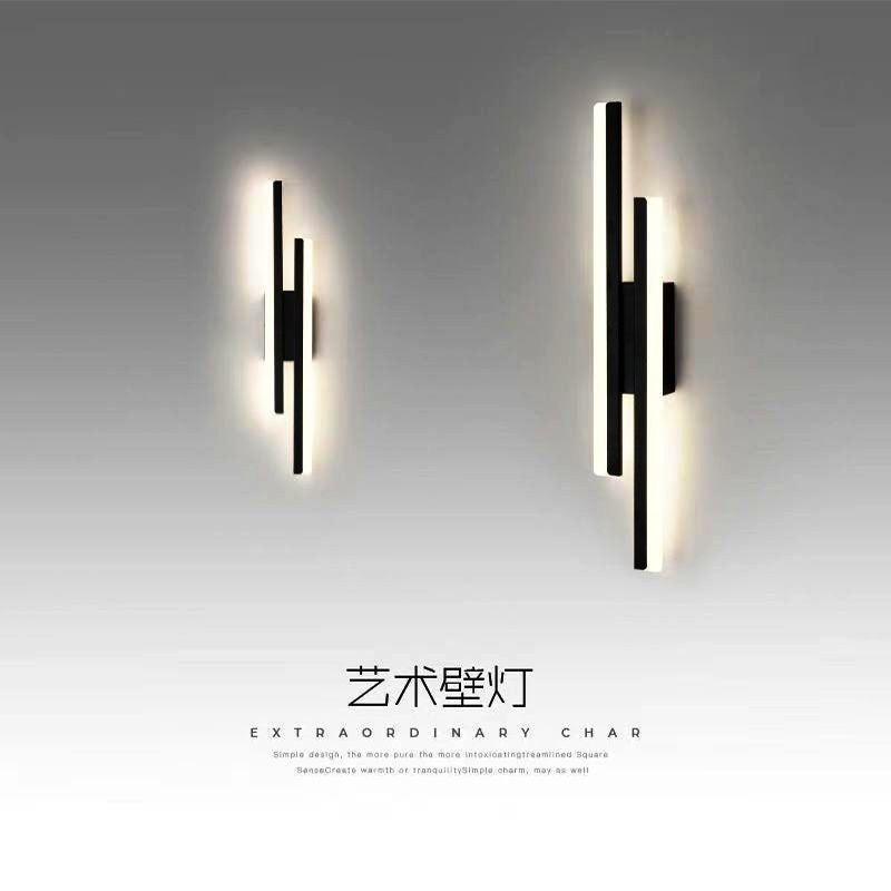 Minimalist wall lamp - nordic style living room tv background wall ambient light - creative, unique, modern bedroom study bedside wall sconce
