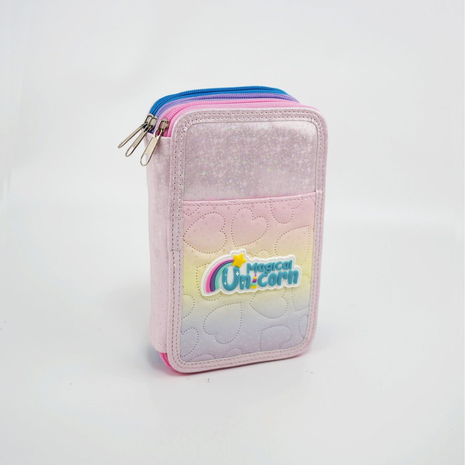 Art student stationery box 52 colors folding large capacity color pencil storage bag, primary school student storage art pencil bag