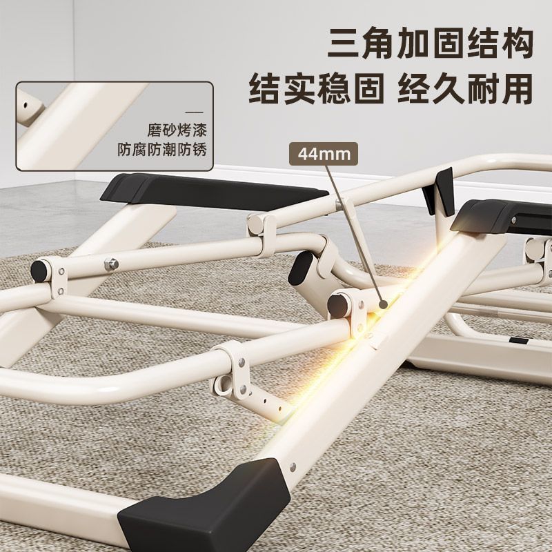Folding recliner summer folding chair lunch break recliner accompanying folding chair office backrest for home foldable bed