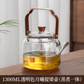 Tea kettle thickened glass handle kettle large capacity tea maker steaming all-in-one health-preserving kettle electric ceramic stove bubble tea kettle