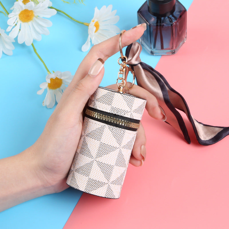 New student trend presbyopia mini coin change bag girl pendant earphone bag multi-purpose red envelope keychain