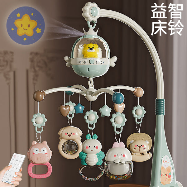 Newborn baby music bed bell baby soothing hanging toy rotatable bedside rattle car 0-1 years 3-6 months