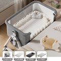 Baby crib - portable, foldable, multi-functional bassinet - newborn & toddler convertible bed