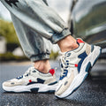 Spring men's shoes 2025 new mesh breathable anti-odor versatile sports casual running height increasing trendy dad shoes