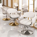 Hairdressing chair, hairdressing chair, internet celebrity hair salon, high-end hairdressing shop seat, hair cutting stool, stainless steel hairdressing chair