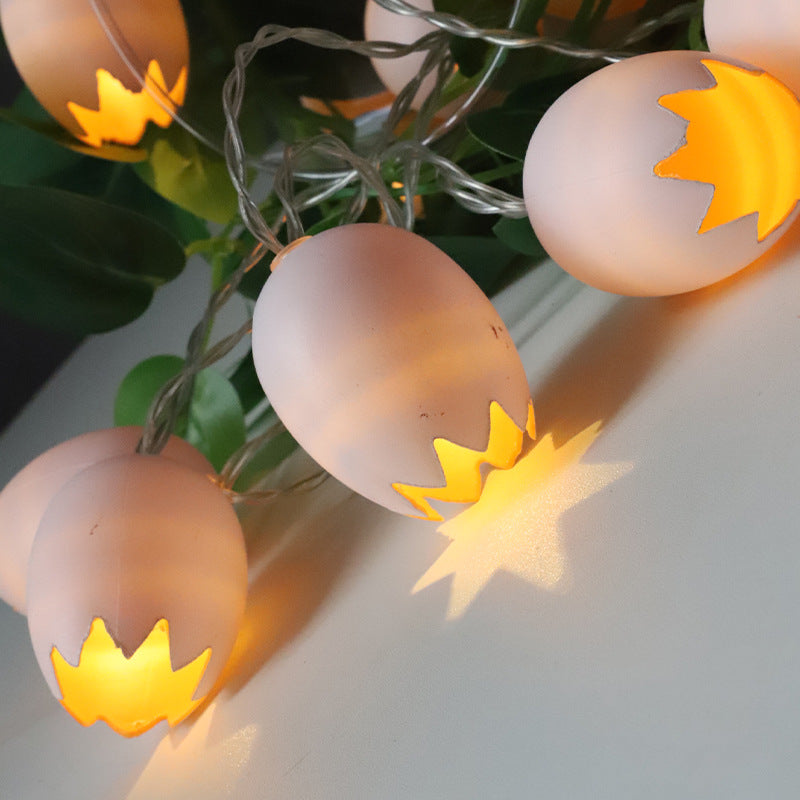 's new Easter decorative LED light string indoor creative shell egg shape battery box LED light string