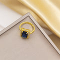 Tz-8235 gold blue ring