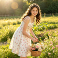 Yimingzhi: new  european and american style women's floral print short cami dress for teens (export)