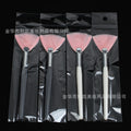 Fan-shaped powder brush, pink bristle fan-shaped brush, essential oil brush, fruit acid brush, powder bristle fan-shaped facial mask brush, essence water brush