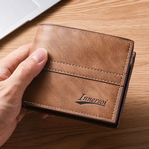 Foreign trade men's short wallet, simple 20% off men's change bag, bank card holder, multi-functional business card bag, wallet for men