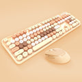 Sweet wireless keyboard and mouse combo - colorful lipstick design, punk style, cute office set for women - cross-border e-commerce