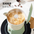 Fourth-generation double valve moka pot - stylish, portable espresso maker for outdoor camping and home use