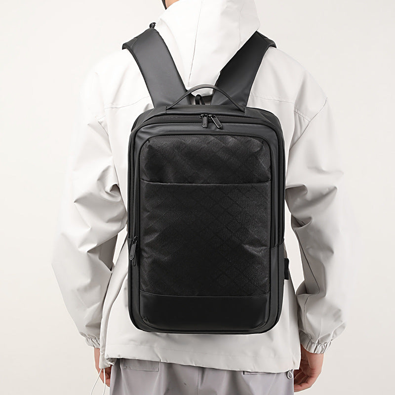 New backpack trendy high-end sense, men's multi-functional business, computer bag casual large-capacity  backpack tide