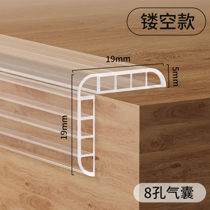 Kids' airbag transparent anti-collision strips - safe edges for kindergarten, baby, and coffee table - eco-friendly material