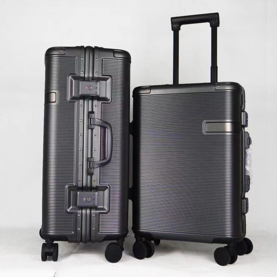 Luggage 20-inch business boarding travel 24-inch large-capacity pc scratch-resistant and wear-resistant universal wheel aluminum frame trolley case