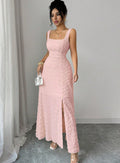 new european and american style women's white lace backless dress