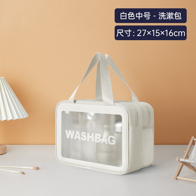 PVC cosmetic toilet bag waterproof portable large capacity swimming bag bath bag cosmetic bag fitness travel storage bag