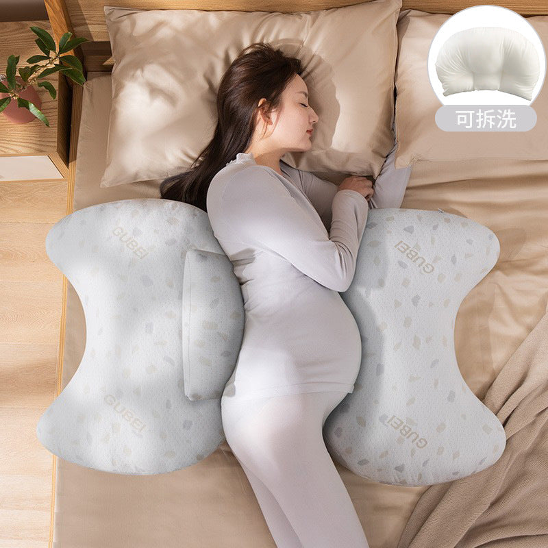Pregnancy pillow - back support, side sleeper, belly support, side sleeping pillow, pregnancy sleep aid, hug pillow, cushion supplies, backrest pillow