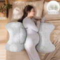 Pregnancy pillow - back support, side sleeper, belly support, side sleeping pillow, pregnancy sleep aid, hug pillow, cushion supplies, backrest pillow