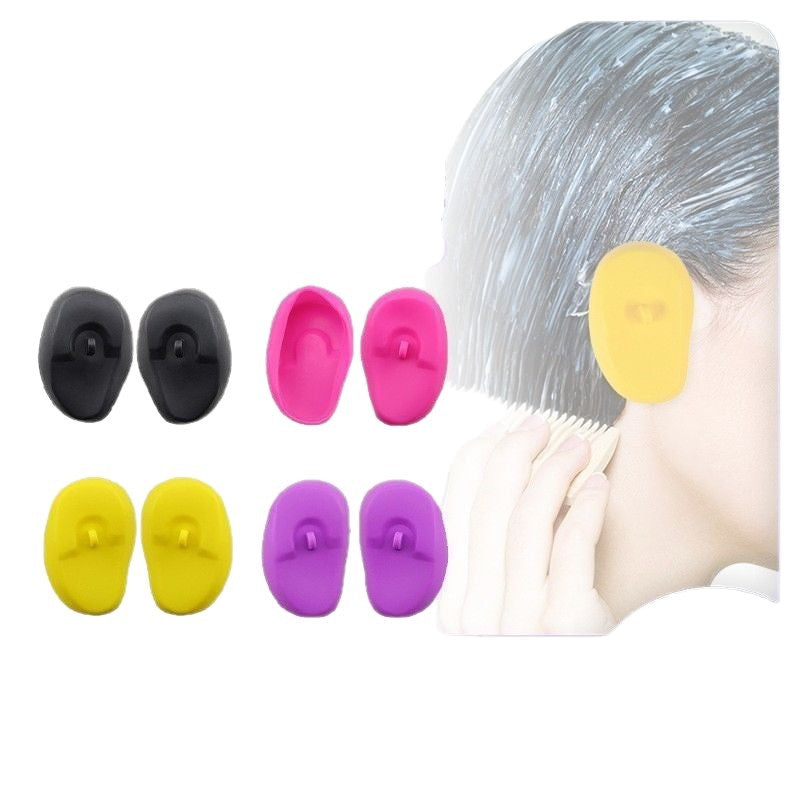 Cross-border hair dyeing earmuffs, hair salon hair dyeing perm, baked oil, poured film earmuffs, household silicone earmuffs, hair dyeing earmuffs
