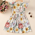 Spring new arrivals: girls' and children's floral sundress with flutter sleeves - wholesale & dropshipping available