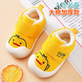 Toddler shoes for baby boys, spring and autumn, 0-1-2 years old, soft sole infant shoes, winter fleece-lined cotton shoes for baby girls