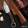 Camping style knife, mongolian handle meat knife, multi-purpose pocket knife, hand-pulled meat, meat cutting, meat deboning knife, multi-functional knife set