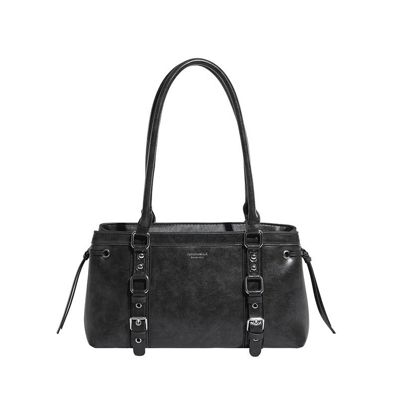 Vintage niche underarm bag 2025 new autumn/winter fashion korean style handbag commuter bag versatile large capacity tote bag