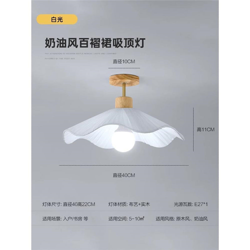 Aisle corridor lamp cream style ceiling lamp modern casual bedroom room lamp log entrance balcony lamp bedside lamp