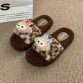 Women's cotton slippers - winter indoor home anti-slip 2025 new collection - fleece-lined fluffy slippers for women