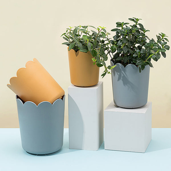 Simple Internet celebrity Nordic thickened small flower pot creative resin plastic gallon succulent pot top floor balcony factory direct sales