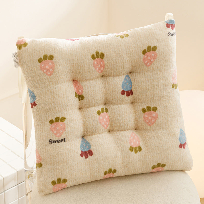 All-season square chair cushion - home, classroom, student stool pad - non-slip base - kids' floor mat