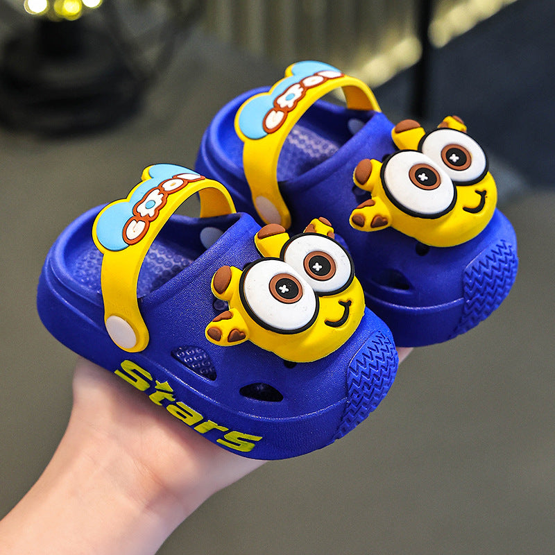 Kids slippers summer girl baby indoor soft bottomnon-slip cartoon cute sandals slippers boys beach clogs