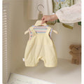 baby crawling suit kids summer short sleeve overalls suit infant baby cartoon piggy two-piece set trendy