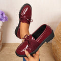 plus size loafers for women summernew arrivalbows mary jane slip-on casualflats small leather shoes