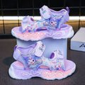 Kuromi girls' sandals - new  summer collection: light-up princess sandals for kids, stylish baby beach slippers for girls