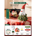 Diy christmas tree craft kit for kids - holiday gift, educational, includes twisting wire, santa claus, wreath, and decorations
