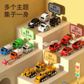 Durable toy car set for boys (ages 1-6) - alloy pull-back inertia cars - perfect children's day gift