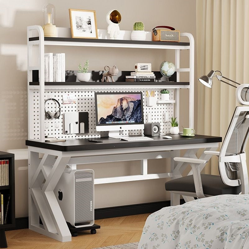 Computer desk home office desk bedroom student desk bookshelf all-in-one with pegboard simple storage study table