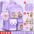 Labubu backpack - new 2026 model for elementary school students (grades 1-6). lightweight, spine-protecting, and load-reducing design for boys and girls